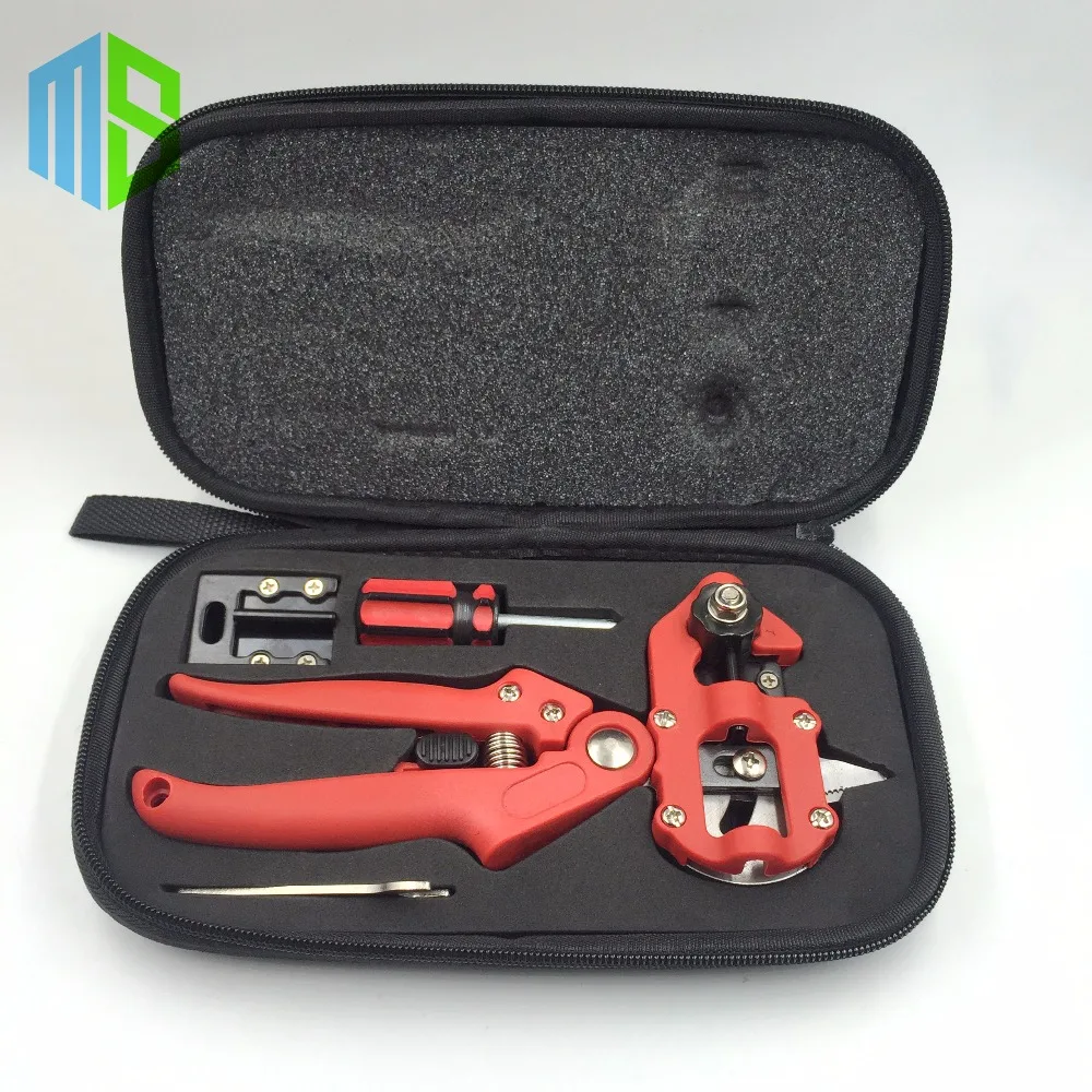 

Red Bag Garden Fruit Tree Pro Pruning Shears Scissor Grafting cutting Tool +2 Blade garden tools set pruner Tree Cutting Tool