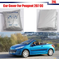 Cawanerl New Brand Car Cover Automotive UV Anti Rain Sun Snow Resistant  Protector Cover Dust Proof For Peugeot 207 CC