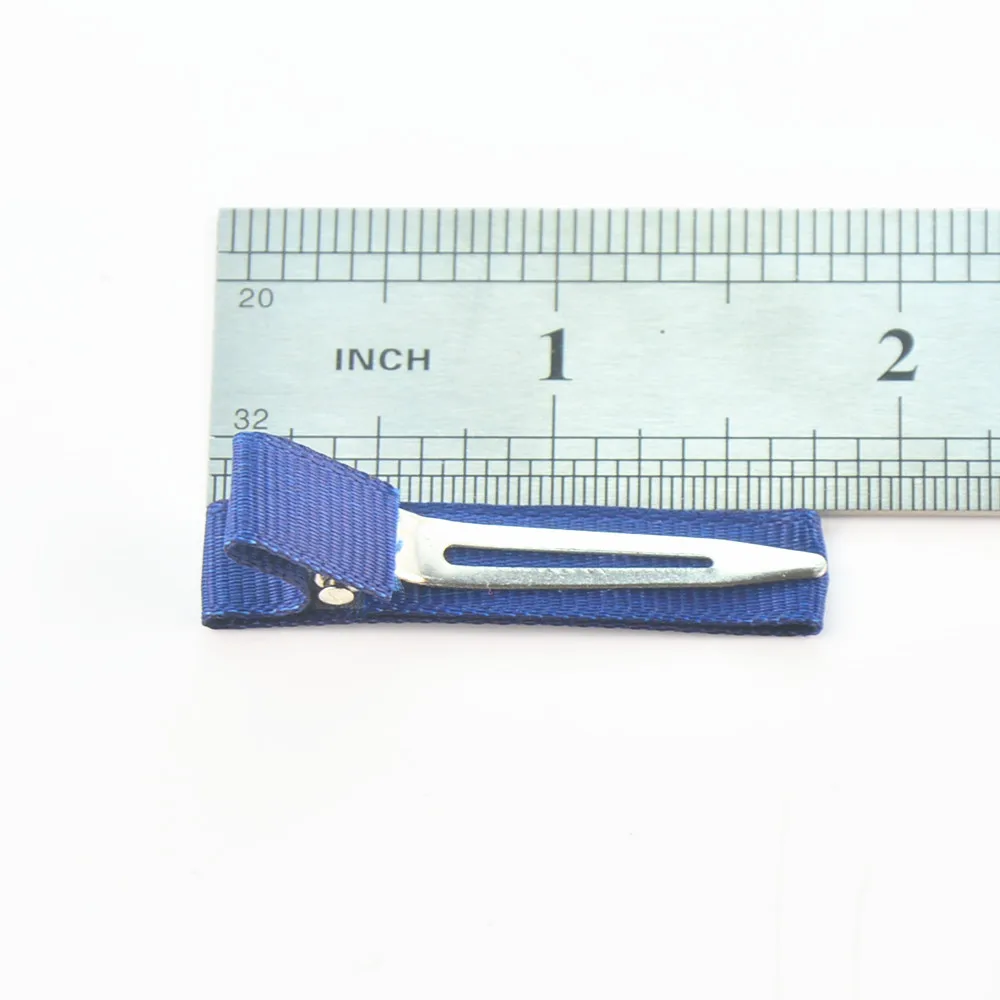 500 pcs/lot , Partially Ribbon Lined Alligator Clips - Single Prong Clips 45mm Pinch Hair Clip For DIY Hair Accessories