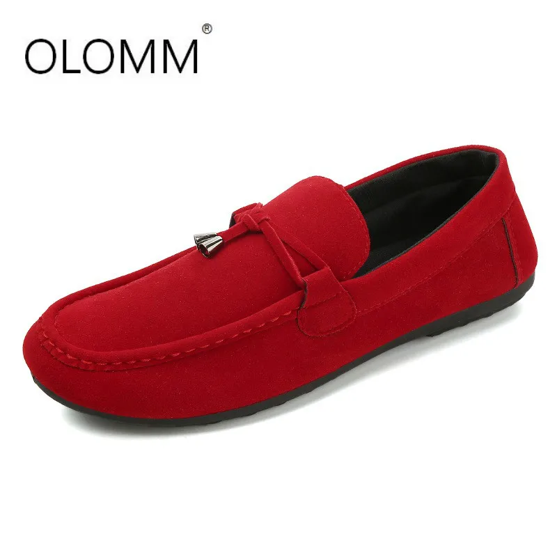 Gommino-mocasines suaves de cuero genuino para hombre, zapatos planos de alta calidad, para conducir, estilo veraniego, a la moda, 2019