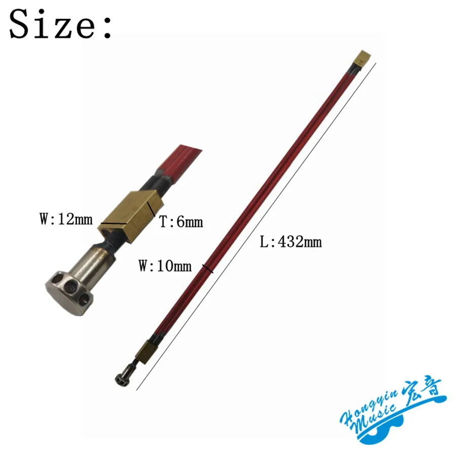 Spoke Nut Hot Rod Truss Rod Hot Sale Two Way Dual Action Guitar Truss Rod 432mm High-Quality Adjustment Lever Guitar Accessories