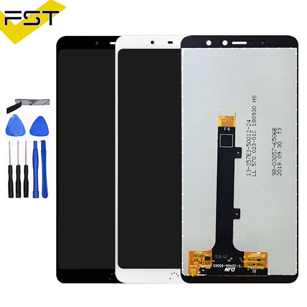 Black/White For BQ Aquaris X2 / X2 Pro LCD Display+Touch Screen Digitizer Assembly with Frame For BQ X2 Spare Parts+Tools