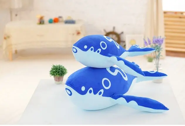 stuffed toy cartoon blue whale plush toy soft doll pillow Christmas gift w1799