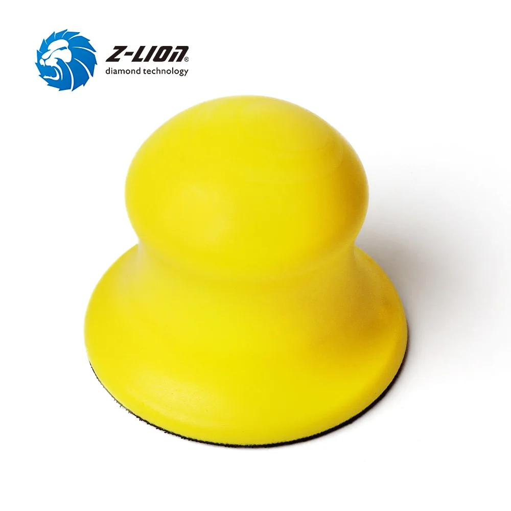 Z-LION 3inch Foam Hand Sanding Pad Hook & Loop Hand Backing Block Dust Free Abrasive Grinding Tools Sandpaper Connect Backer Pad