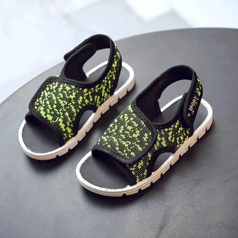 Boys &Girls Sandals Summer Sneakers Kids Shoes Infantil Boys Beach Sandals Casual Fashion Soft Flat Shoes Size 23-34