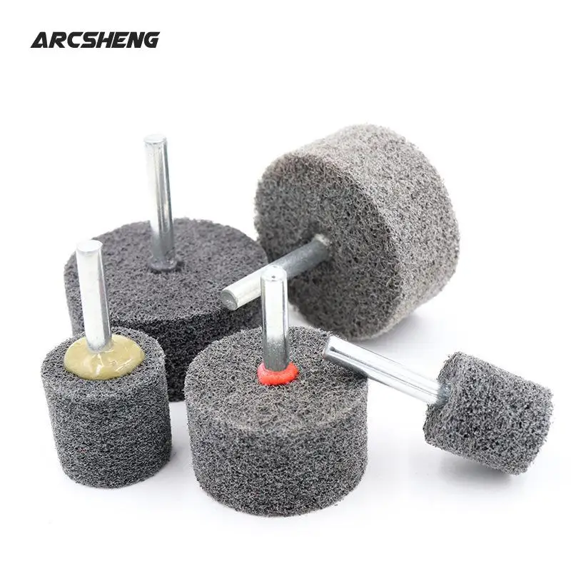 

1Pc 6mm Shank Fiber Nylon Special Mounted Point Grinding Head for Mould Finish Polish Grinder Rotary Tools