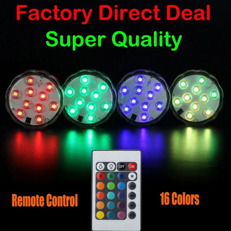 

(20pieces/lot) Battery Operated Multicolors RGB LED 2.8inch Mini Submersible LED Light Base for Wedding Party Events Decoration