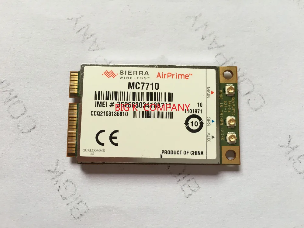 

Unlocked Sierra Wireless Airprime MC7710 Mini PCI-E LTE/HSPA + 3G 4G Module Wlan WWAN Card 800/900/2100MHz Support Gobi API