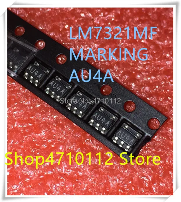 

NEW 10PCS/LOT LM7321MF LM7321 MARKING AU4A SOT23-5 IC