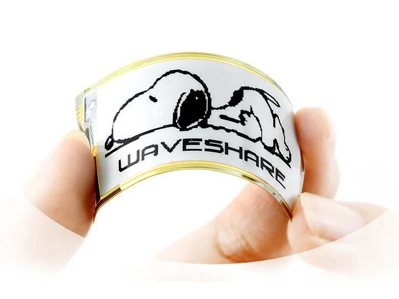 Waveshare 2.13inch Flexible E-Ink Raw Display Black White Dual-Color 212x104 E-paper Communicating via SPI Interface no PCB