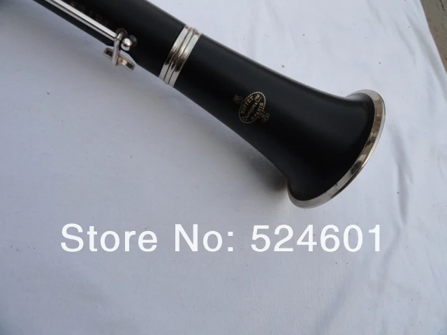 Buffet Crampon 1986 B12 Bb Clarinet 17 Key B Flat Soprano Nickel Plated Bakelite Woodwind Instrument With Cleaning Cloth Glove