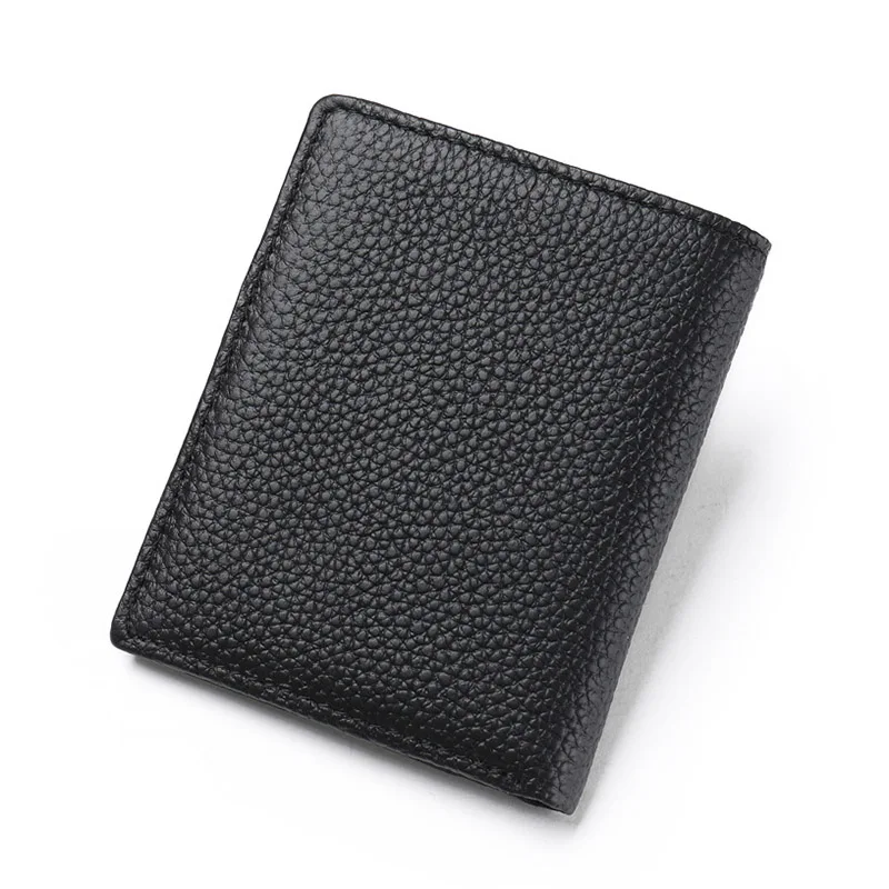 New Fashion Wallet Men Small PU Leather Purses Ultra-thin Purse Mini Money Credit Card Holder Solid Short Men\'s Purse Portfel
