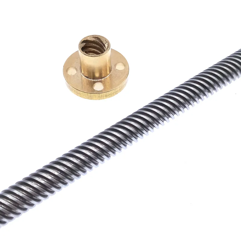 Lead Screw T8 250mm Linear Guide 3D Printers Parts helical pitch 2mm 4mm 8mm 10mm 12mm Trapezoidal Screws with nut