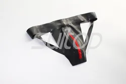 Suitop  latex rubber fetish jockstrap latex Exotic briefs for men's