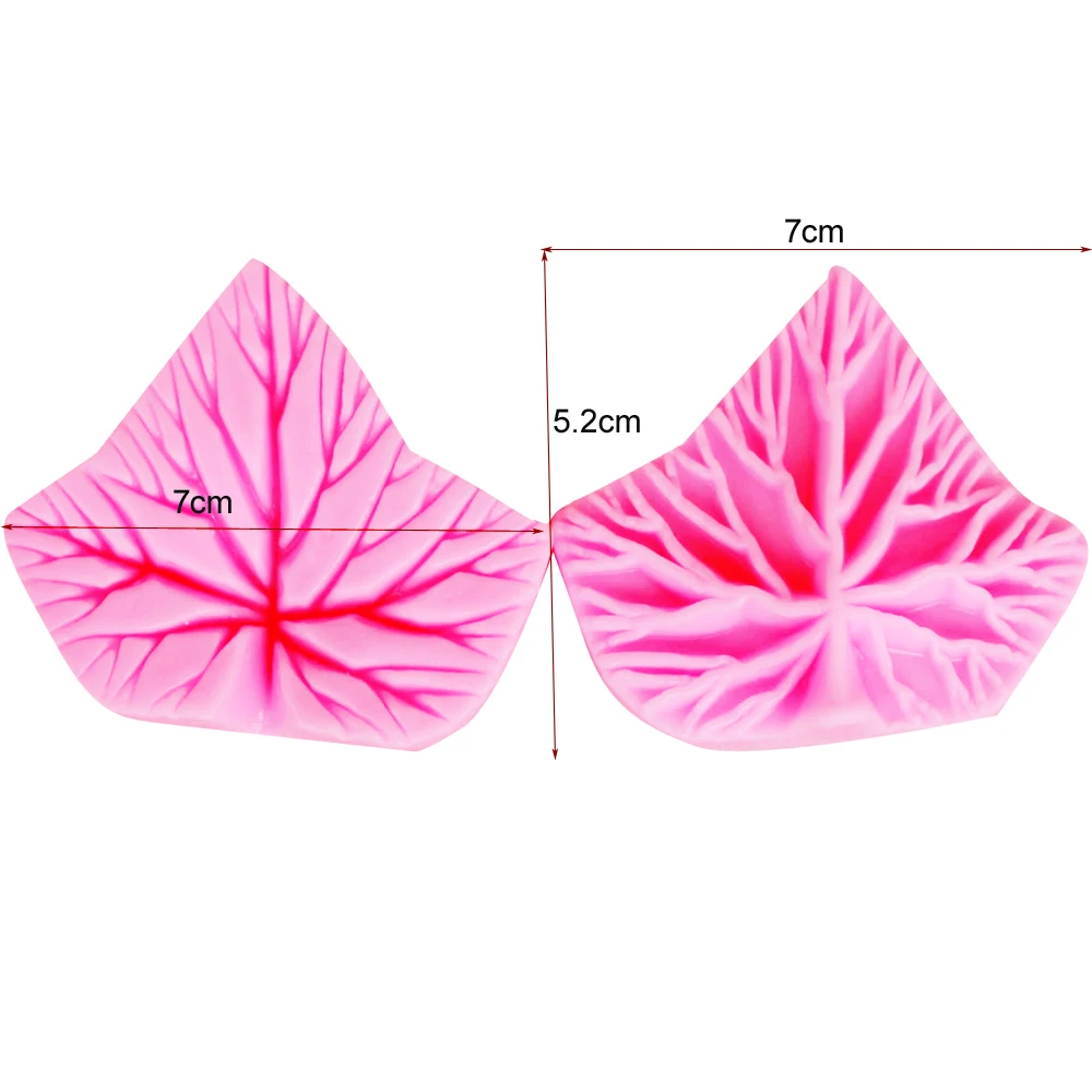 M364  Lvy Leaf Petal Flower Veiners Silicone Molds Fondant Sugarcraft Gumpaste Resin Clay Water Paper Cake Decorating Tools