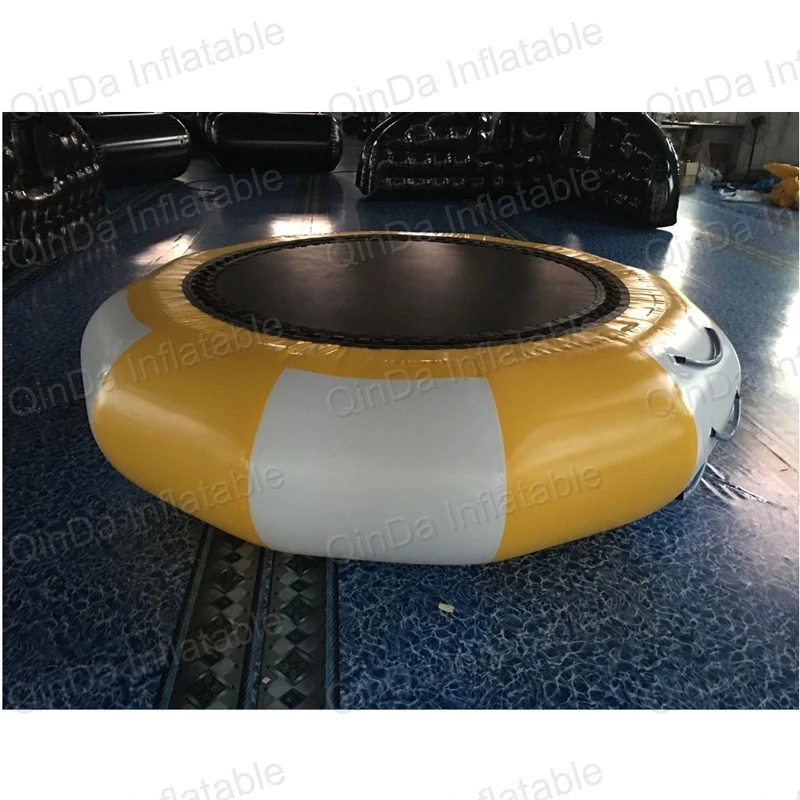 4 Meters Dia Inflatable Water Trampoline For Sale, Sea Summer Funny Sport Games Inflatable Trampoline On Water