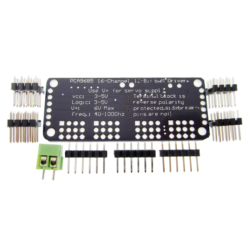 HOT 10pcs/lot 16 Channel 12-bit PWM/Servo Driver-I2C interface PCA9685 for or Raspberry pi shield module servo shield