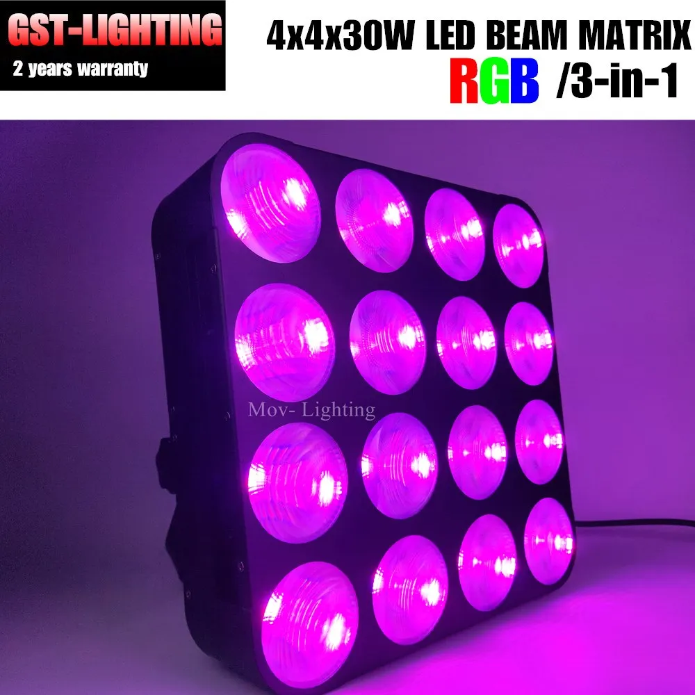 

4pcs/lot Musical instruments 16x30W COB 3in1 RGB led matrix blinder light for dj nightclub stage lighting