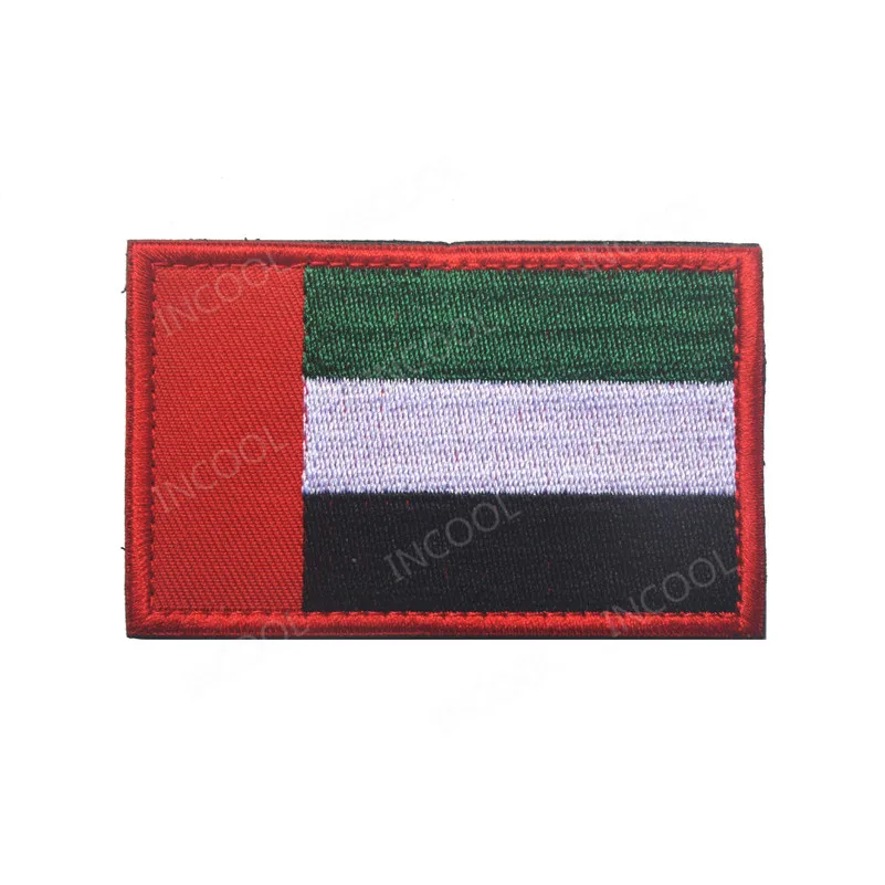 The United Arab Emirates Embroidered Flag Patches Appliques Fabric UAE Embroidery Patch For Clothing Backpack