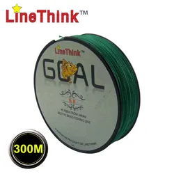 300M Brand LineThink GOAL Japan Multifilament 100% PE Braided Fishing Line  6LB-100LB, Durable Fishing Equipment