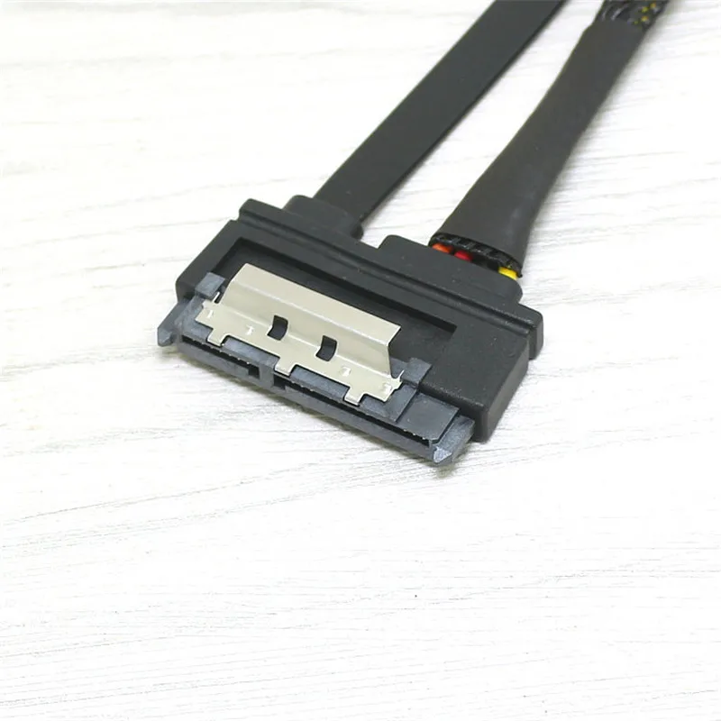 SATA 22 Pin Male To Female Sata Extension Cable SATA 3 III 6Gb/s 22 Pin Male to Female 7+15 Pin SATA Data HDD Power