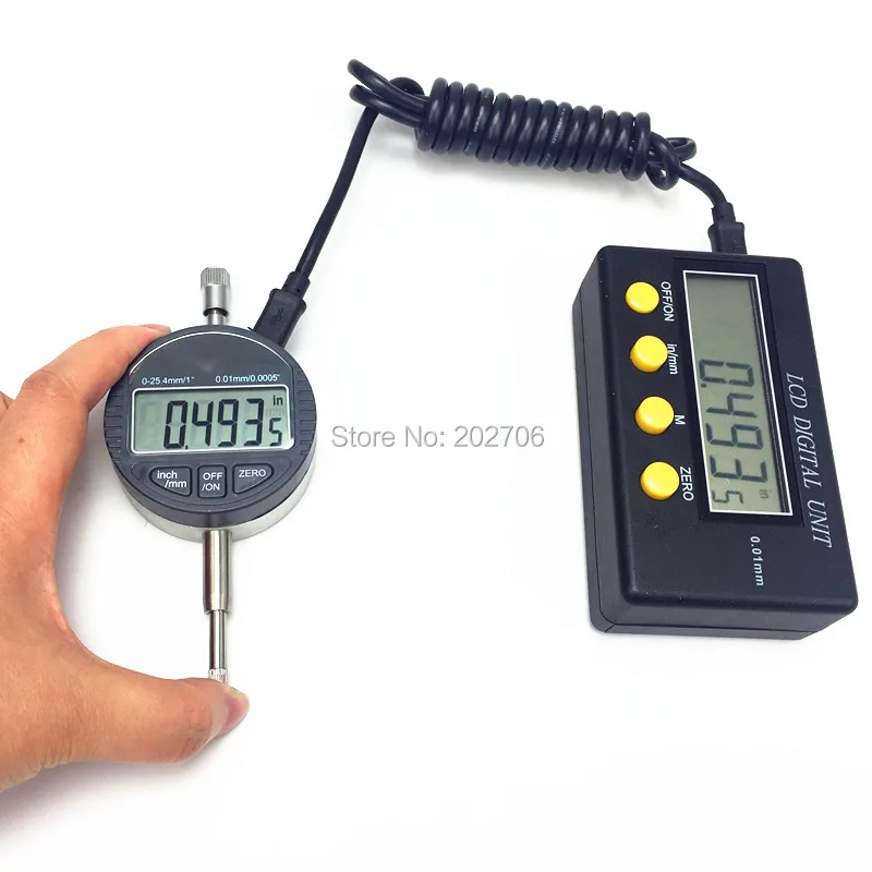 811-1 LCD Display Unit Resolution 0.01mm 0.001mm USB digital indicator digital display monit electronic indicator 0-12.7mm/25.4