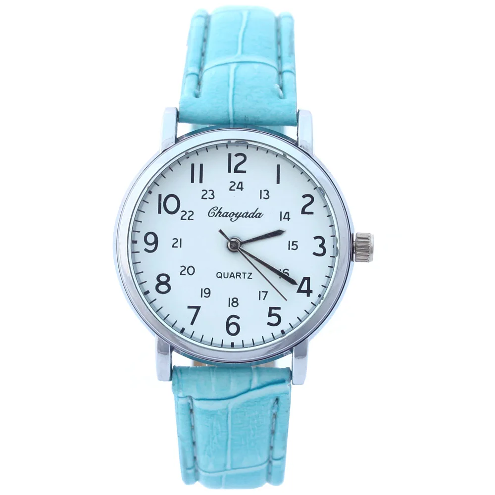 Montre analogique en cuir pour enfants, montre-bracelet à Quartz en acier inoxydable, pour garçons et filles, pour femmes, livraison directe