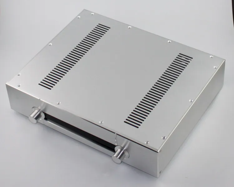 WA39 Full aluminum Silver amplifier chassis / Imitation Gawain pre-amplifier / AMP Enclosure / case / DIY box (430*92*343mm)