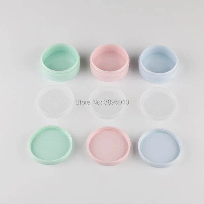 

Empty loose powder jar 5g powder case with sifter pink blue green loose powder case F464