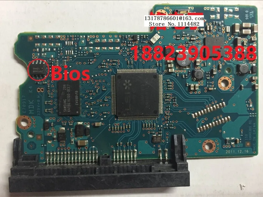 2200A90381 Free shipping 100% Original HDD PCB logic board Hard Disk Circuit Board  2200A90381