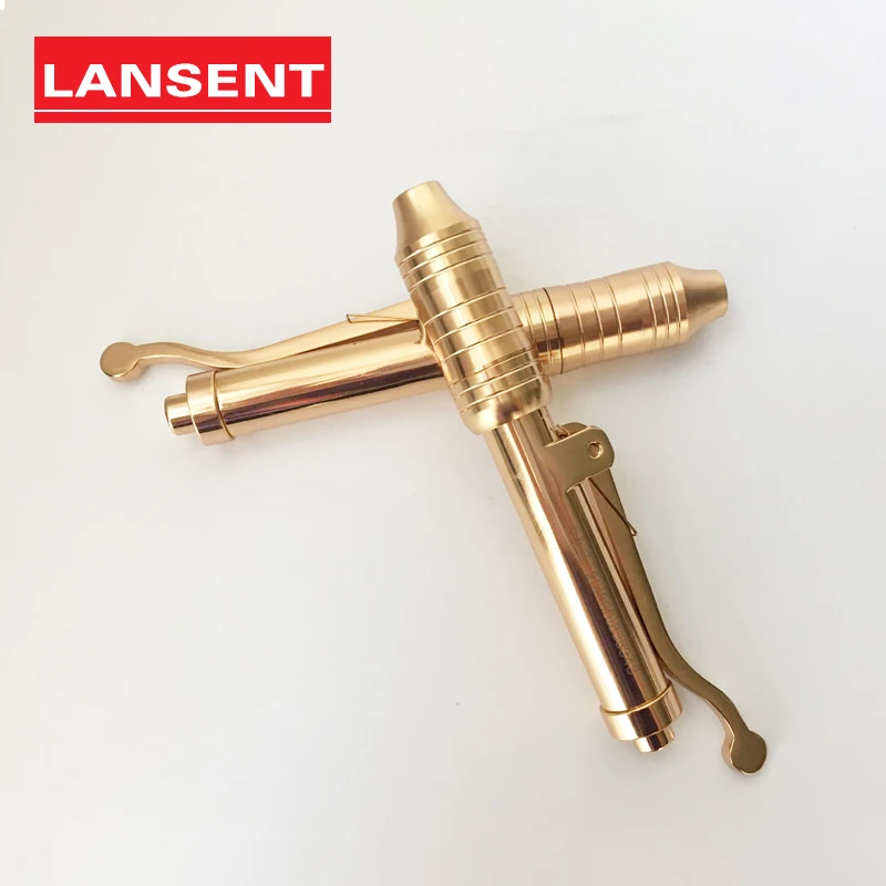 

2021 HOT GOLD Customizable LOGO Hyaluron Gun Adjustable No Needle Injection Hyaluronic Serum Pen Mesotherapy Atomizing Acid