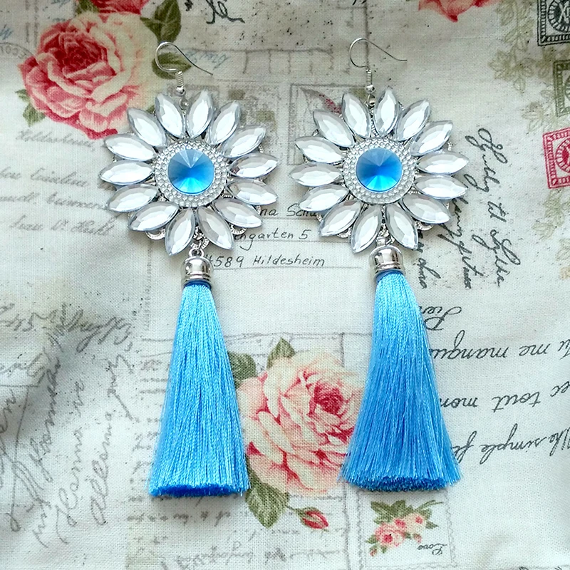 JUNAO 4x8mm 7x15mm Aquamarine Color Horse Eye Decoration Rhinestones Flatback Stones and Crystals Glue On Acrylic Strass
