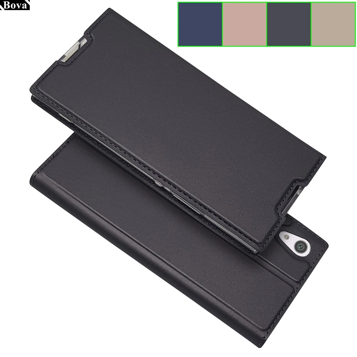 

Ultra-thin Cover Case for Sony Xperia XA1 G3121/12/25/16/23 Case Magnetic adsorption case Card Holder fundas coque