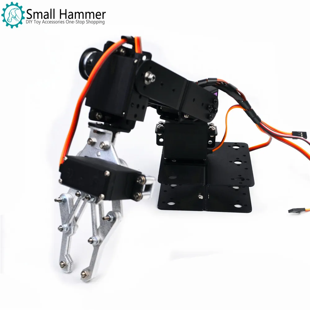 Aluminium Legierung Arduino 4 DOF Manipulator Lenkgetriebe Halterung Mechanische Pfoten DIY Roboter Teile