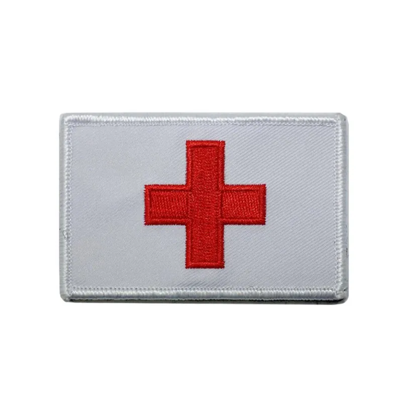 Parche bordado 3D de la bandera de Suiza, rojo, blanco, coser en la ropa, brazalete, mochila, pegatina, aplique DIY, 8CM X 5CM