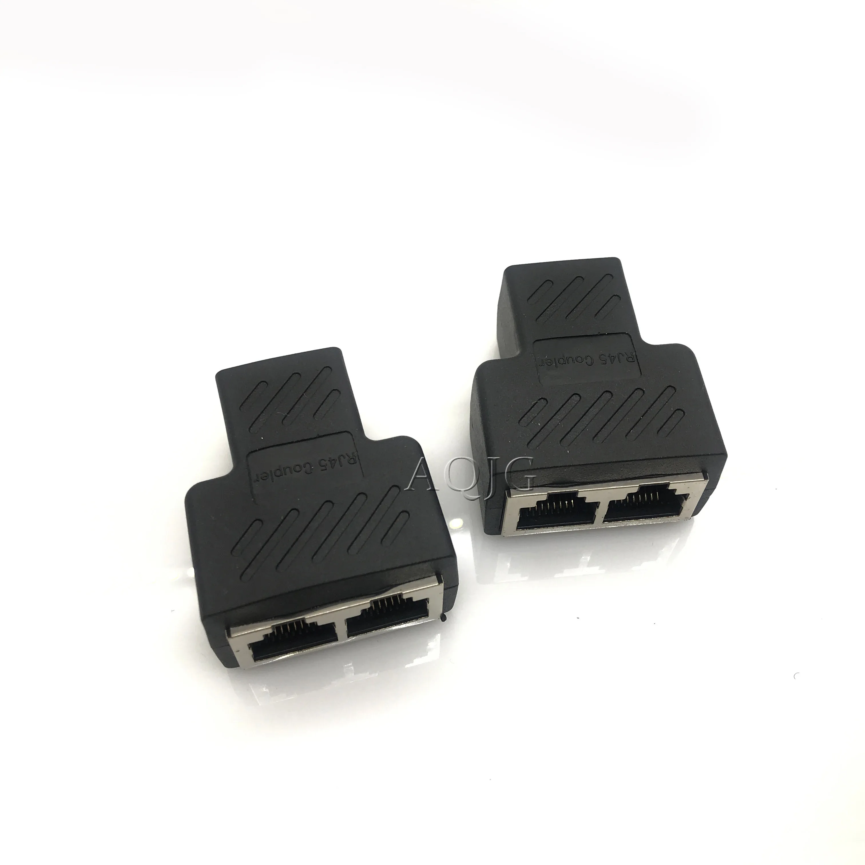 1 To 2 Ways LAN Ethernet Network Cable RJ45 Female Splitter Connector Adapter For Laptop Docking Stations Z07 Drop ship