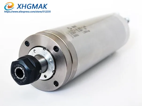 2.2kw spindle motor 6000rpm 12000rpm 2.2kw 220v ER20 Dia 80*246mm cnc spindle Low speed mold spindle waterproof 4 bearing