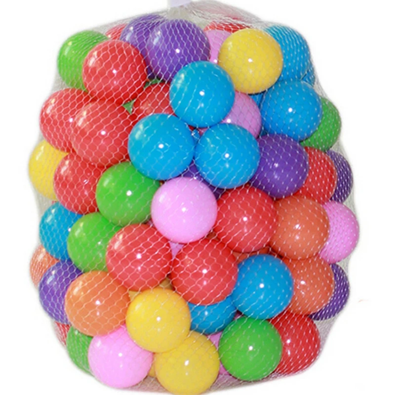 100 stücke/lot Umweltfreundliche Bunte Ball Weichem Kunststoff Ozean Ball Lustige Baby-Kind-Schwimmen Pit Spielzeug Wasser Pool Ozean welle Ball Dia 5,5 cm