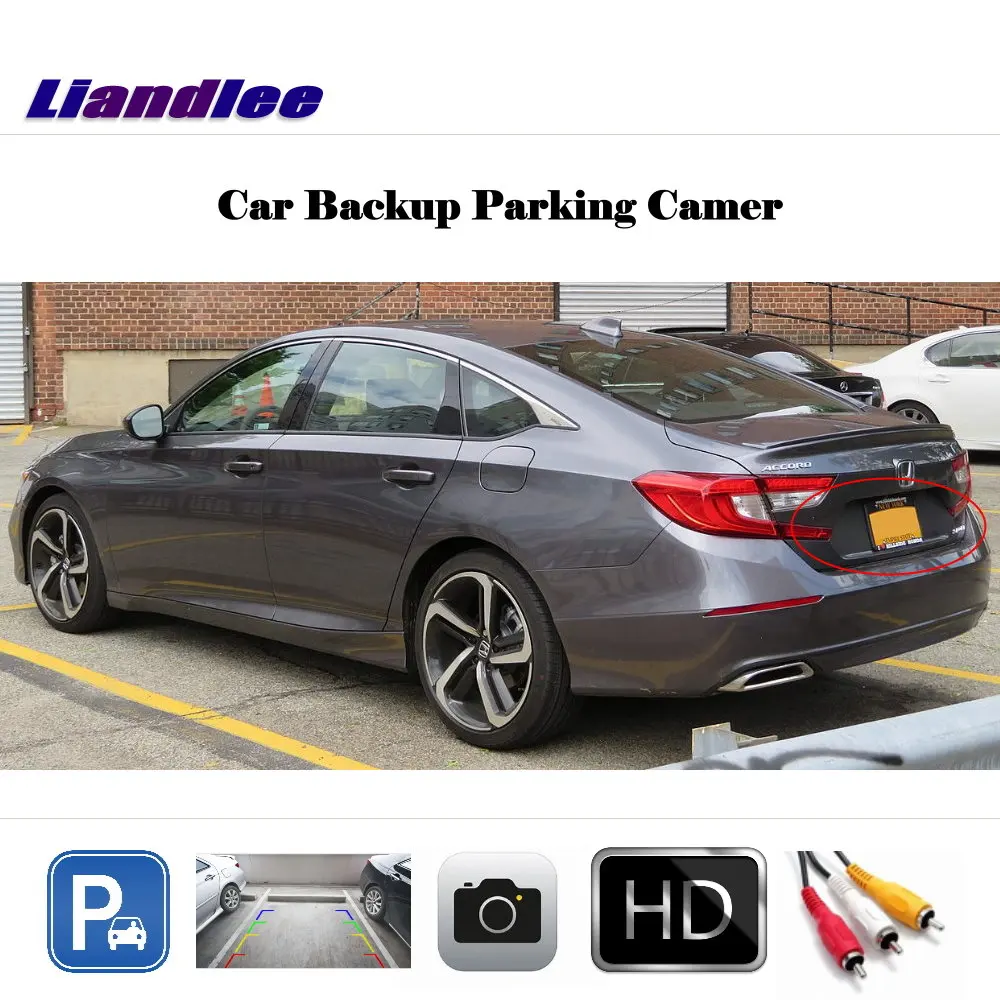 For Honda Accord LX/Inspire 2018 Car Rearview Reverse Parking Camera HD CCD Rear View Back SONY OEM CAM With Adapter