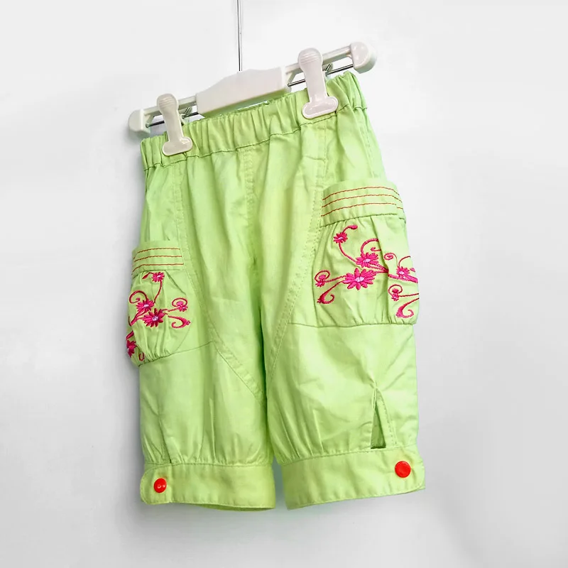 

Girls Embroidered Shorts Children's vacation beach shorts Kids Shorts Summer Children's Shorts