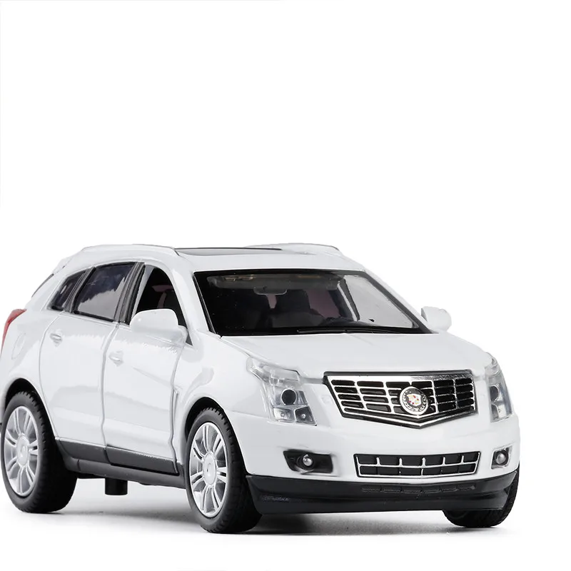 Exquisite gift 1:32 Cadillac SRX off-road vehicle alloy model,simulation die-cast sound and light pull back model,free shipping