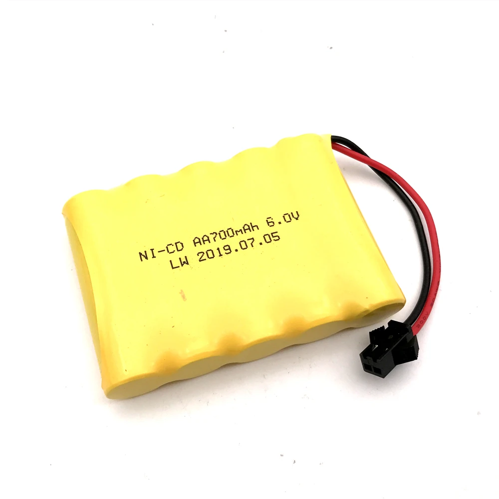 6V 700 mAh NI-CD AA NICD แบตเตอรี่สำหรับ RC ของเล่นรถเรือปืนรถบรรทุกรถไฟ RC ของเล่นรุ่น 6V Ni-CD แบตเตอรี่