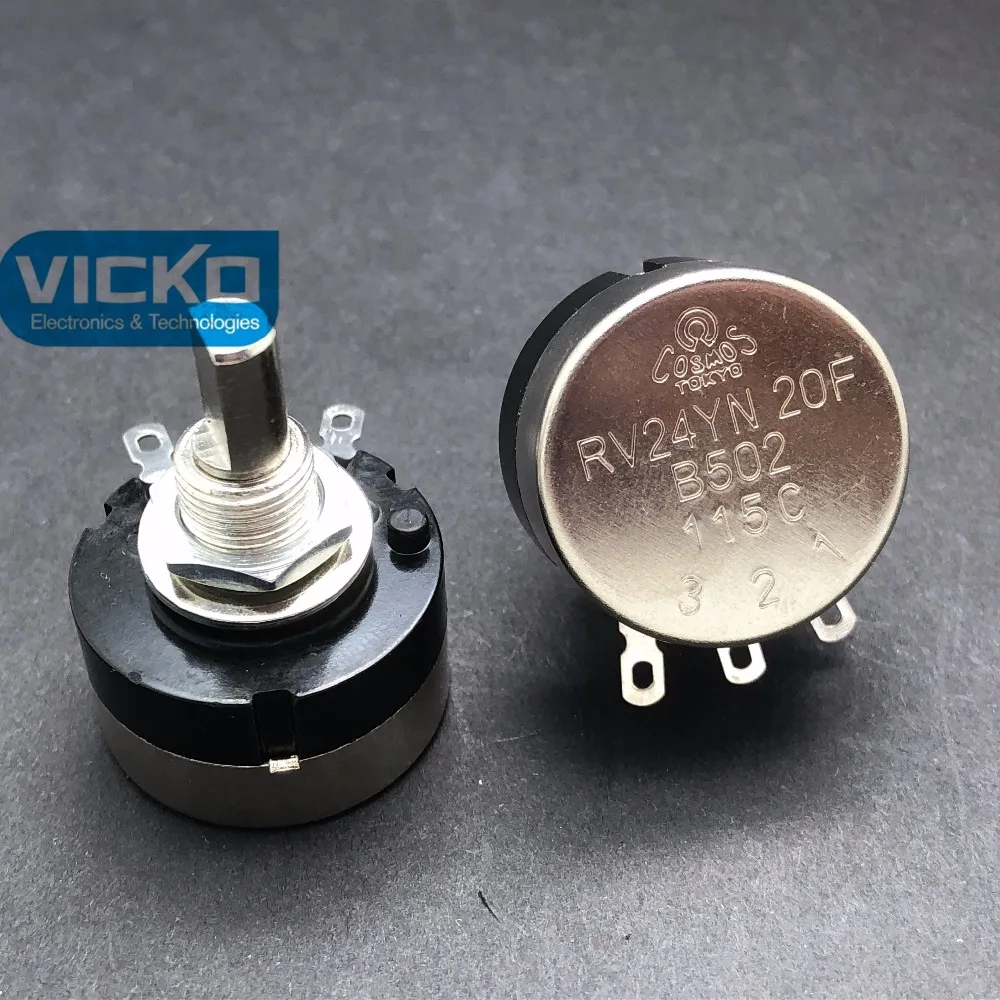 

[VK] TOCOS RV24 RV24YN RV24YN20F B5K RV24YN20FB502 single turn potentiometer switch