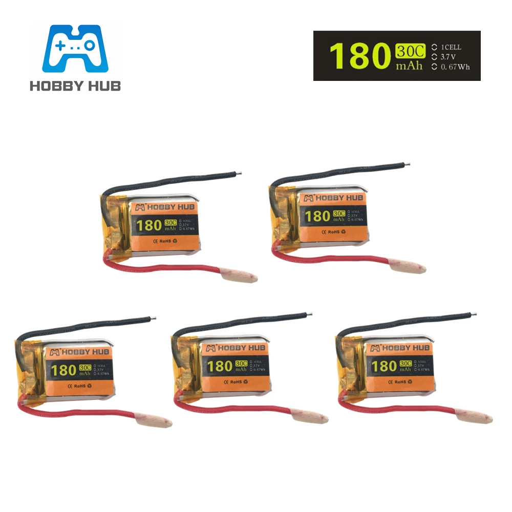 5pcs 3.7V 180mAh Lipo battery for Syma S107G S109G S111G S105 S107 S109 For RC toys Li-Po Battery Helicopter Part 3.7v lipo