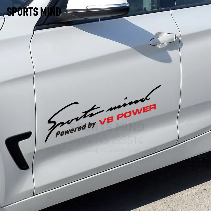 

Sports Mind V8 POWER Car Sticker decal exterior accessories For bmw honda audi volkswagen toyota ford citroen subaru accessories