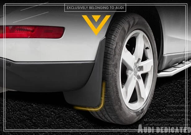 

Higher star strong PP material 4pcs car mudguards,splash guard,fender,dirtboard,mudapron,splasher for Audi A3 2013-2016