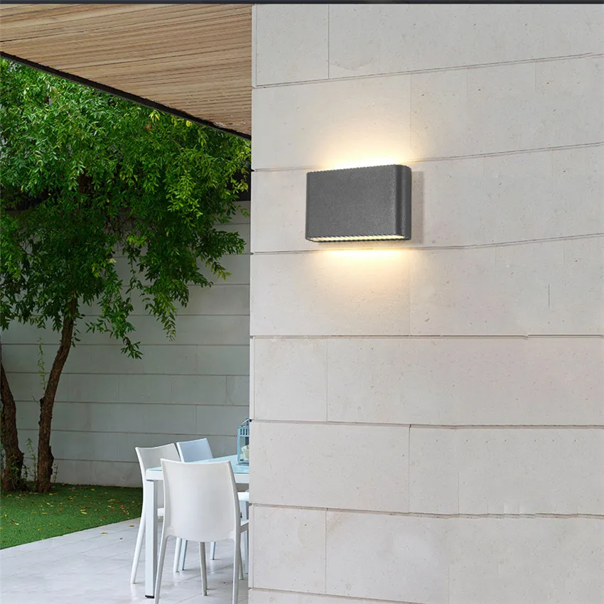 Modern Led Waterproof Outdoor Up Down  Wall Lamp IP65 Aluminum 6W/12W/20W  LED Wall Light Indoor Decorated Wall Sconce NR-159