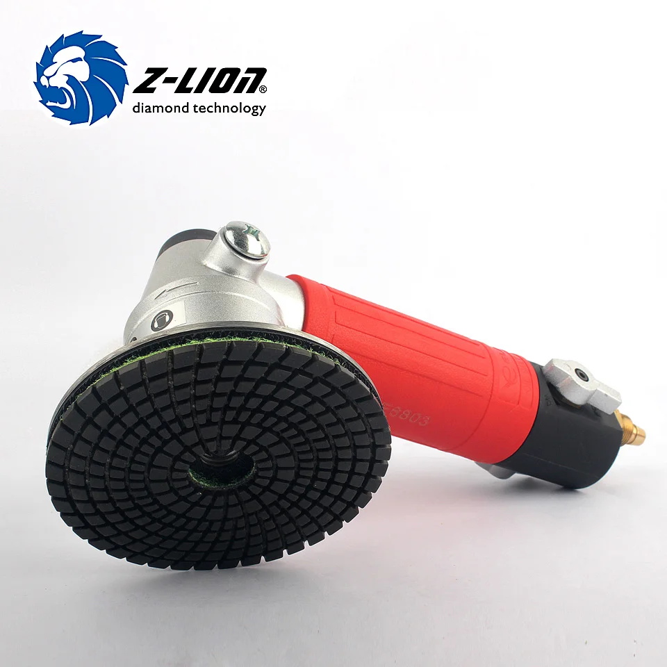 Z-Lion 2Pcs 4 Inch Diamond Polishing Pad Flexible Wet Water Grinding Marble Stone 100mm Abrasive Polishing Granite Disc