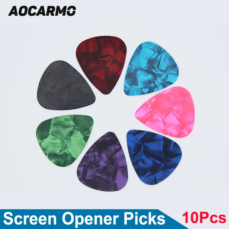 

Aocarmo 10Pcs/Lot Ultra Thin Plastic Guitar Picks Pry Opener Opening Tool For Mobile Phone Tablet LCD Screen Back Plate Repair
