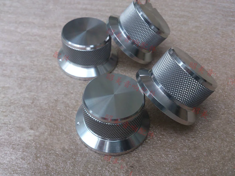 Durchmesser 50mm, schaftdurchmesser 40mm, H25mm Alle Aluminiumlegierung Solide Kundenspezifische Lautstärkeregler Audio-leistungsverstärker Potentiometerknopf